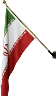 خرید پرچم ایران 70*120ویژه راهپیمایی با لوله پلاستیکی درجه۱