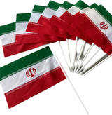 پرچم دستی ایران سایز۲۰*۳۰ بادسته پلاستیکی درجه۱