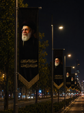 پرچم کتیبه مخمل حضرت آقا خامنه ایی ریشه دار سایز 145*200