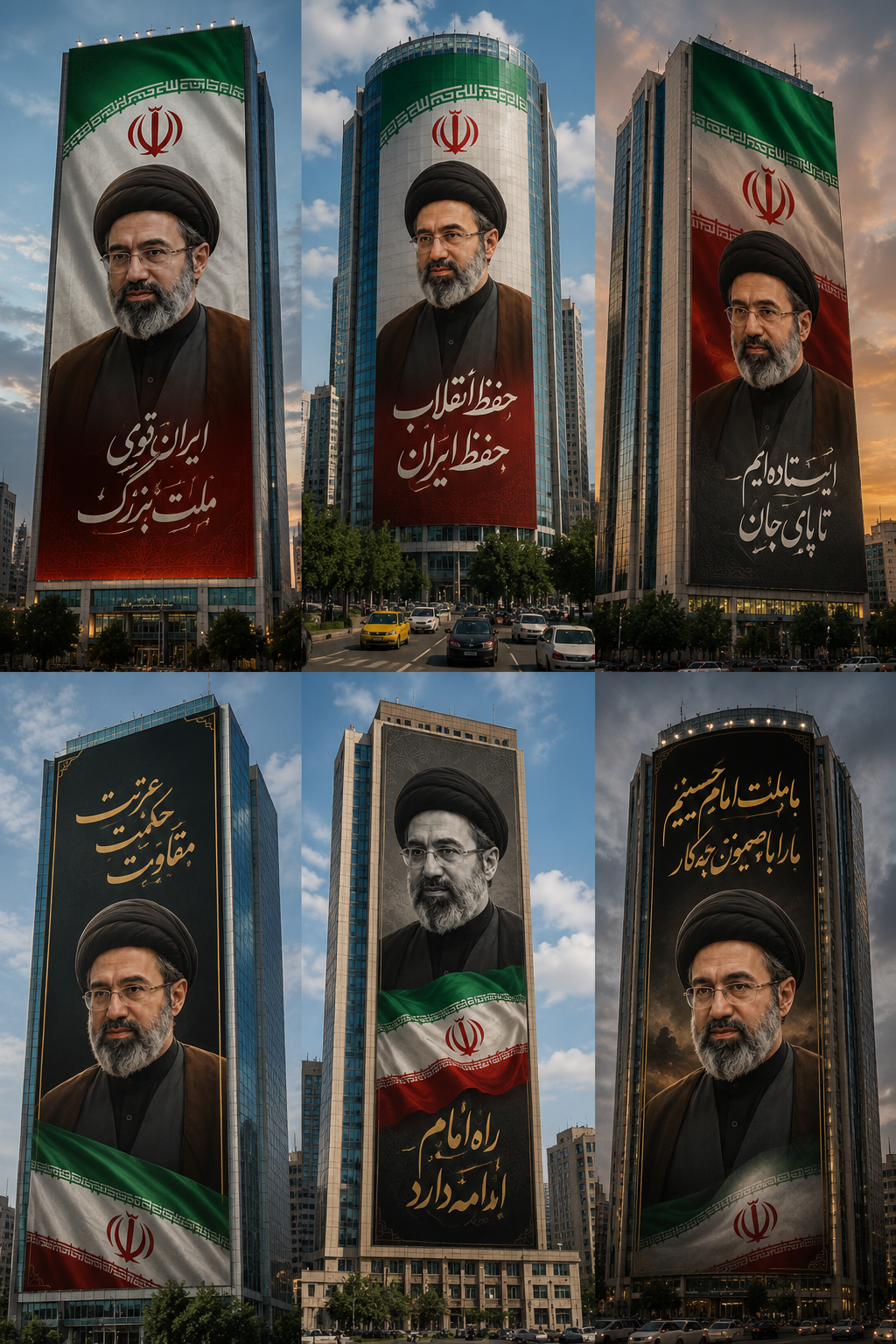 پرچم بزرگ ساتن و مخمل دیوارنگار طرح حضرت اقا خامنه ایی سایز بزرگ