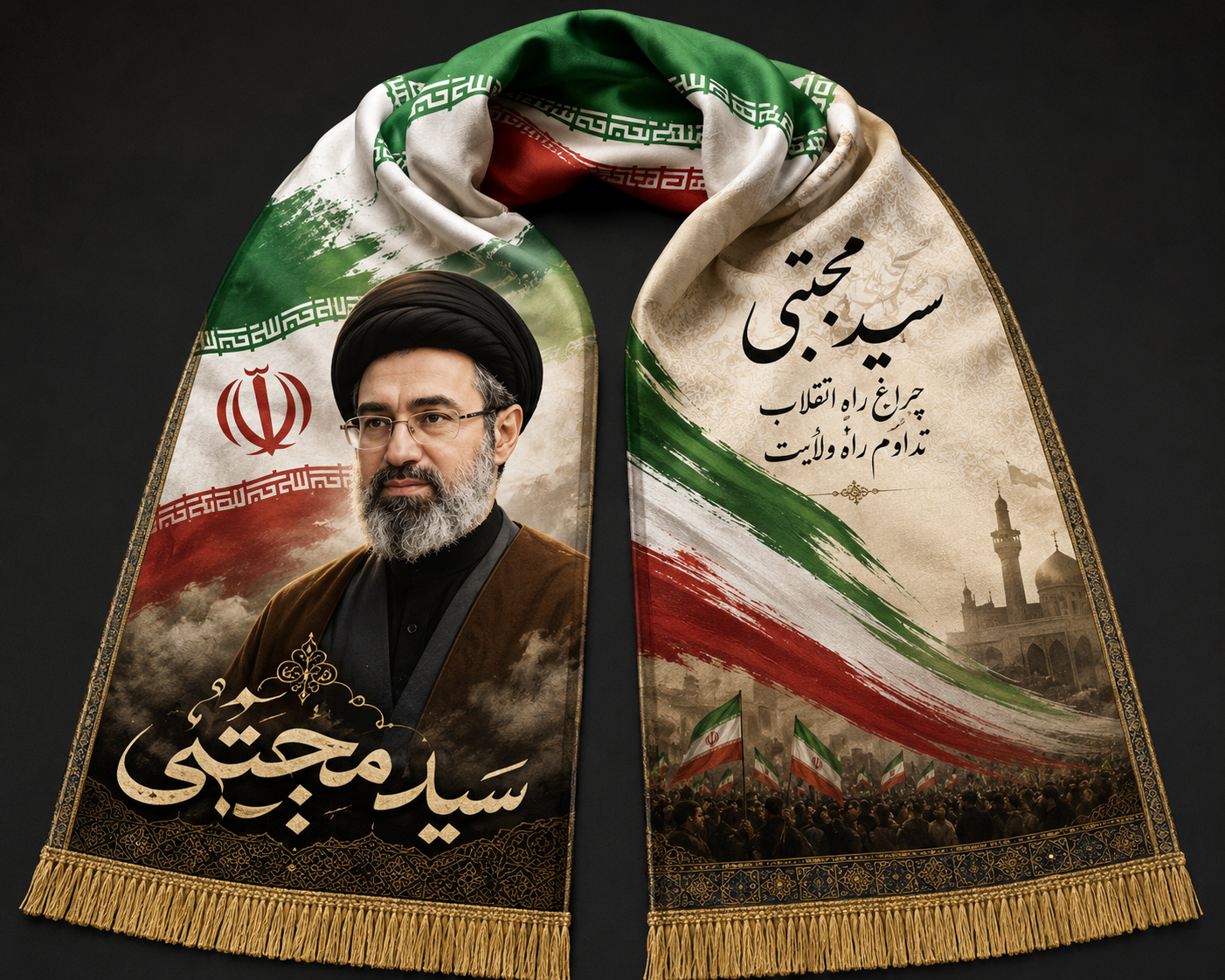 شال تبلیغاتی مخمل ریشه دار جنس درجه1 تشریفاتی