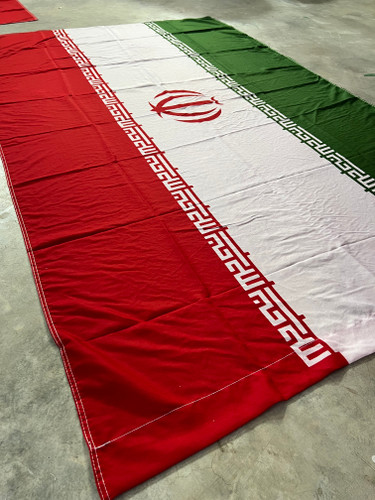 پرچم ایران جاچوب خورده ۱/40*۲/30متر